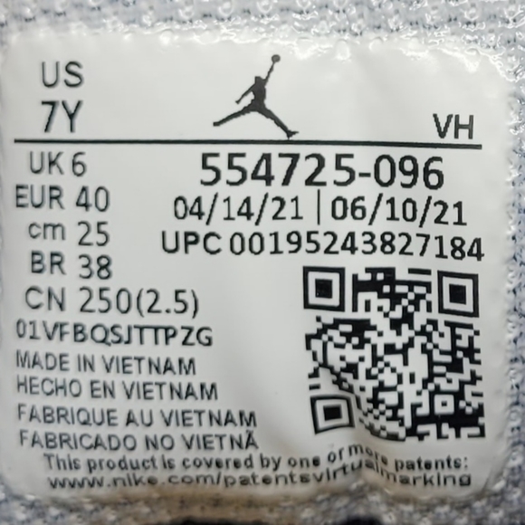 Jordan 1 Mid 'Shadow' (GS) 554725-096 - Picture 11 of 11
